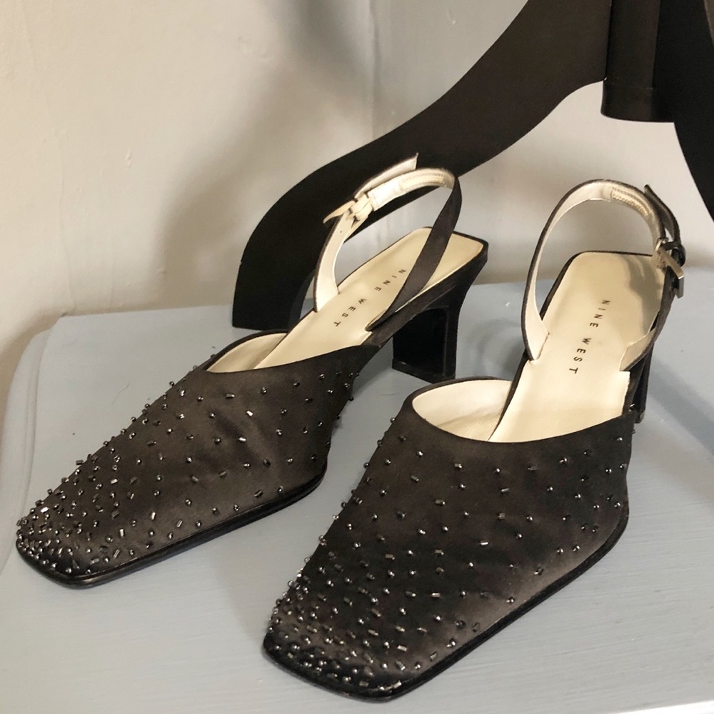 NINE WEST Black Wedge - Picture 1 of 5